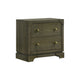 Queen Bedroom Set, Dark Cocoa Brown, Ivory, 3pc w 2 Nightstands