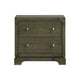 Queen Bedroom Set, Dark Cocoa Brown, Ivory, 3pc w 2 Nightstands