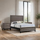 Full Bedroom Set, Gray and Black, 3 Piece Set with 2 Nightstands