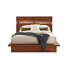 Queen Bedroom Set, Platform Design, Brown, 2 Piece Set with Nightstand