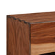 Queen Bedroom Set, Platform Design, Brown, 2 Piece Set with Nightstand