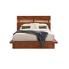 King Bedroom Set, Platform Design, Brown, 2 Piece Set with Nightstand