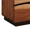King Bedroom Set, Platform Design, Brown, 2 Piece Set with Nightstand