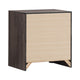 Queen Bedroom Set, Storage Design, Brown, 2 Piece Set with Nightstand
