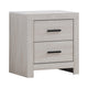 Queen Bedroom Set, White, 3 Piece Set with 2 Nightstands