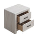 Queen Bedroom Set, White, 3 Piece Set with 2 Nightstands