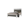 Queen Bedroom Set, White and Gray, 3 Piece Set with 2 Nightstands