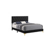 Queen Bedroom Set, Black and Gold, 3 Piece Set with 2 Nightstands