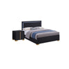 Queen Bedroom Set | Black & Gold | 2 Piece Set with Nightst&