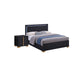 Queen Bedroom Set | Black & Gold | 2 Piece Set with Nightst&