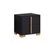 Queen Bedroom Set | Black & Gold | 2 Piece Set with Nightst&