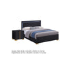 Queen Bedroom Set | Black & Gold | 2 Piece Set with Nightst&
