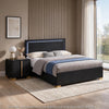 Queen Bedroom Set | Black & Gold | 2 Piece Set with Nightst&