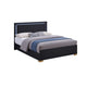 Queen Bedroom Set | Black & Gold | 3 Piece Set with 2 Nightst&s