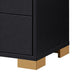 Queen Bedroom Set | Black & Gold | 3 Piece Set with 2 Nightst&s