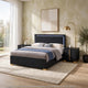 Queen Bedroom Set | Black & Gold | 3 Piece Set with 2 Nightst&s
