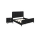 Queen Bedroom Set | Black & Gold | 2 Piece Set with Nightst&