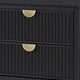 Queen Bedroom Set | Black & Gold | 2 Piece Set with Nightst&