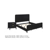 Queen Bedroom Set | Black & Gold | 2 Piece Set with Nightst&