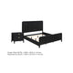 Queen Bedroom Set | Black & Gold | 2 Piece Set with Nightst&
