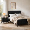 Queen Bedroom Set | Black & Gold | 2 Piece Set with Nightst&