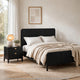 Queen Bedroom Set | Black & Gold | 2 Piece Set with Nightst&