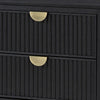 King Bedroom Set | Black & Gold | 2 Piece Set with Nightst&