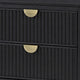 King Bedroom Set | Black & Gold | 2 Piece Set with Nightst&