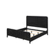 King Bedroom Set | Black & Gold | 3 Piece Set with 2 Nightst&s