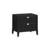 King Bedroom Set | Black & Gold | 3 Piece Set with 2 Nightst&s