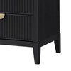 King Bedroom Set | Black & Gold | 3 Piece Set with 2 Nightst&s