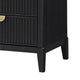 King Bedroom Set | Black & Gold | 3 Piece Set with 2 Nightst&s