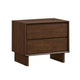 Queen Bedroom Set, Brown, 2 Piece Set with Nightstand