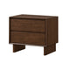Queen Bedroom Set, Brown, 2 Piece Set with Nightstand
