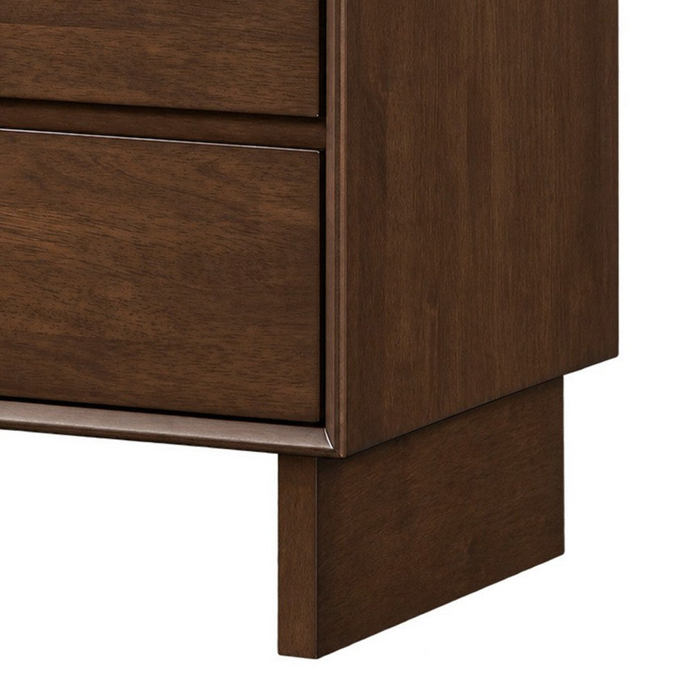 Queen Bedroom Set, Brown, 3 Piece Set with 2 Nightstands