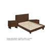Queen Bedroom Set, Brown, 3 Piece Set with 2 Nightstands