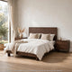 Queen Bedroom Set, Brown, 3 Piece Set with 2 Nightstands