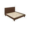 King Bedroom Set, Brown, 2 Piece Set with Nightstand