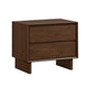King Bedroom Set, Brown, 2 Piece Set with Nightstand