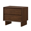 King Bedroom Set, Brown, 3 Piece Set with 2 Nightstands