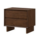 King Bedroom Set, Brown, 3 Piece Set with 2 Nightstands