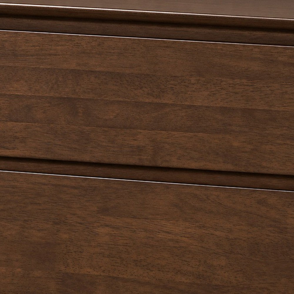 King Bedroom Set, Brown, 3 Piece Set with 2 Nightstands