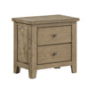 Queen Bedroom Set, Vineyard Oak Brown, 2 Piece Set with Nightstand