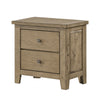 Queen Bedroom Set, Vineyard Oak Brown, 2 Piece Set with Nightstand