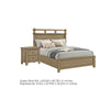 Queen Bedroom Set, Vineyard Oak Brown, 2 Piece Set with Nightstand
