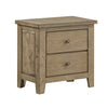 Queen Bedroom Set, Vineyard Oak Brown, 3 Piece Set with 2 Nightstands