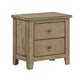 Queen Bedroom Set, Vineyard Oak Brown, 3 Piece Set with 2 Nightstands