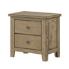 Queen Bedroom Set, Vineyard Oak Brown, 3 Piece Set with 2 Nightstands
