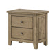 Queen Bedroom Set, Vineyard Oak Brown, 3 Piece Set with 2 Nightstands