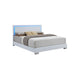 King Bedroom Set, White, 2 Piece Set with Nightstand
